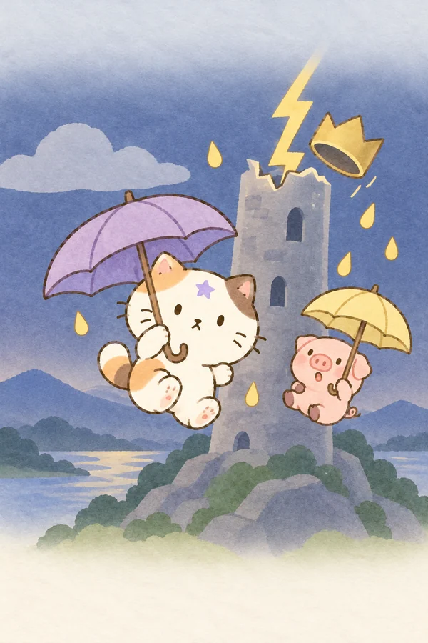 탑 카드 그림